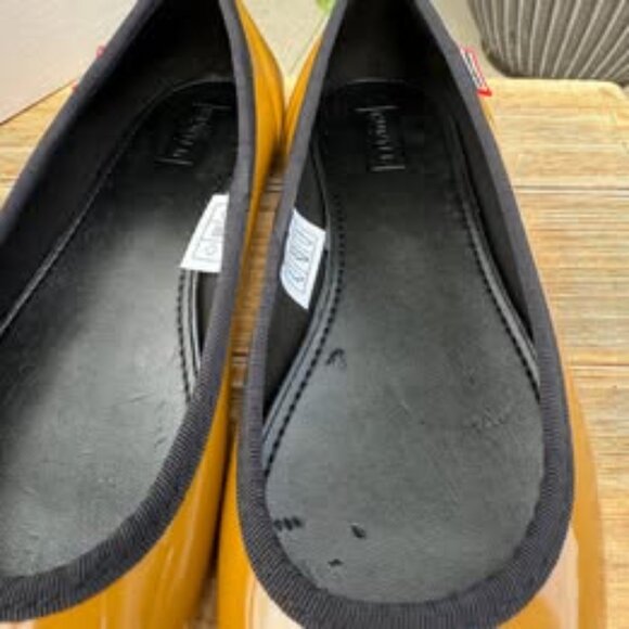 NEW HUNTER ORIGINAL Adorable Mustard & Black Ballet Flats - Size 5 - Picture 10 of 10